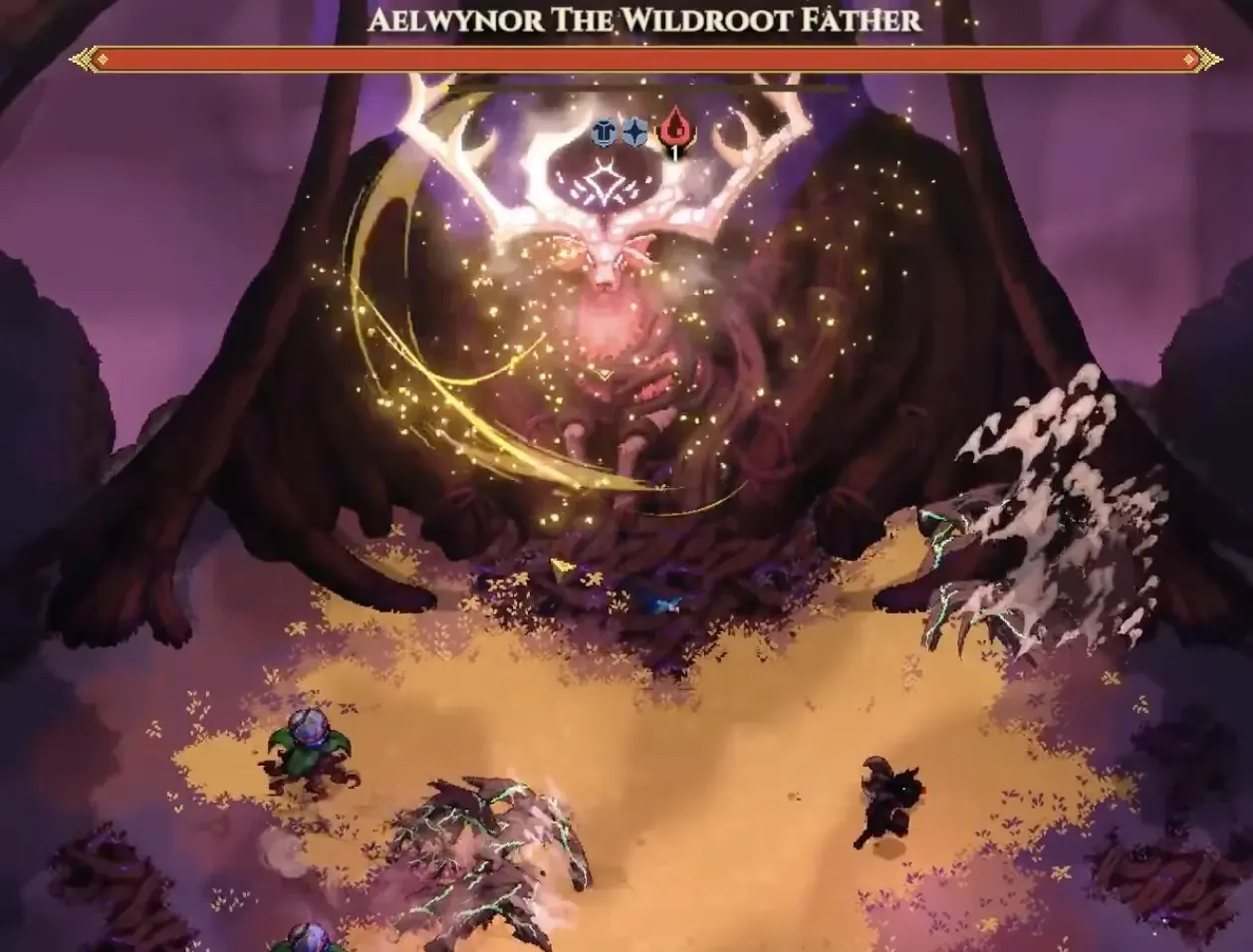 Aelwynor the Wildroot Father boss name and arena